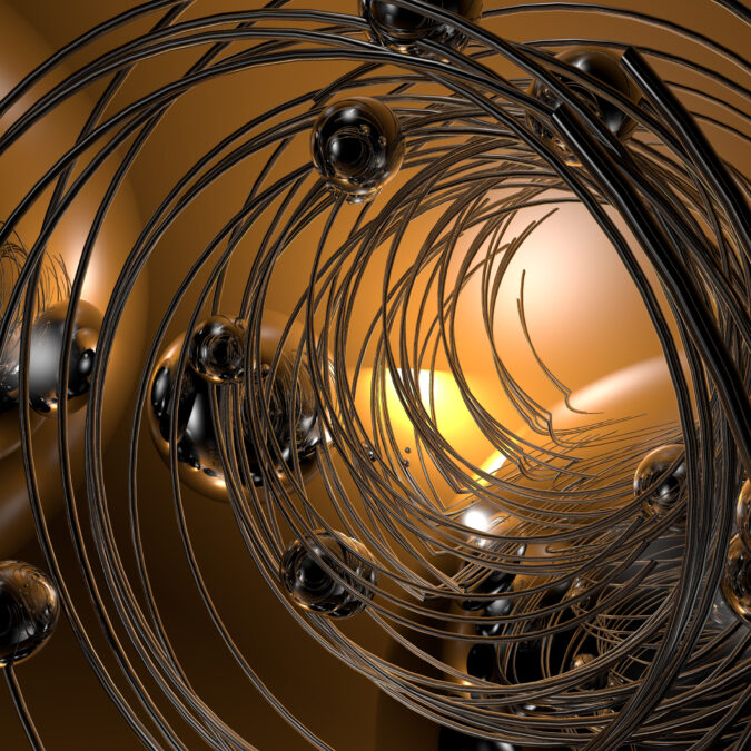 orange swirl 2019 rings and spheres as a vector by blender