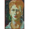 my girlfriend oil painting portrait canvas