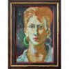 my girlfriend oil painting portrait canvas
