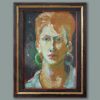 my girlfriend oil painting portrait canvas