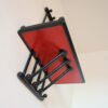 key storage wood black red